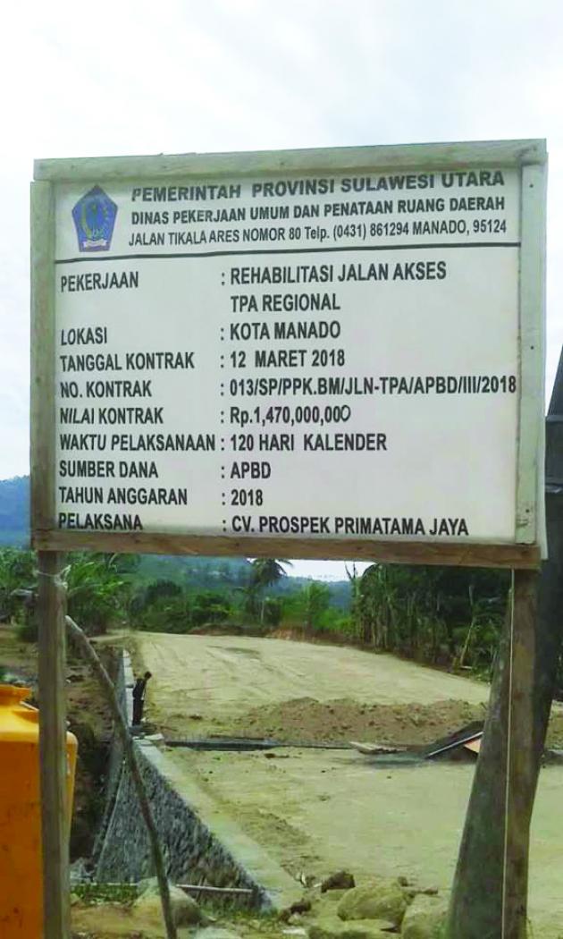 Diduga Proyek Jalan ke TPA Sarat Penyimpangan