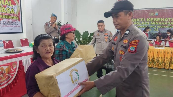 Polres Minahasa Sentuh Warga Kecamatan Remboken