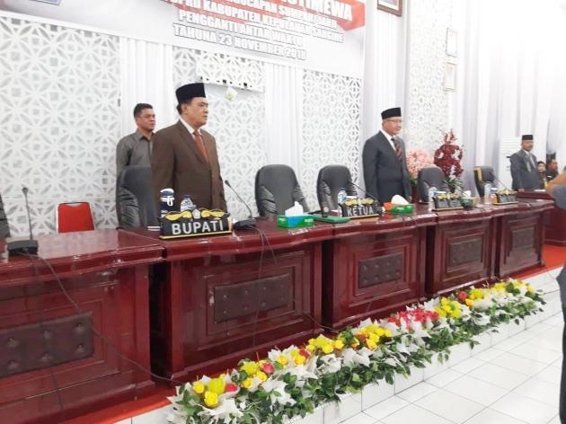 Pemkab dan Dekab Sangihe Gelar Rapat Pripurna APBD 2019