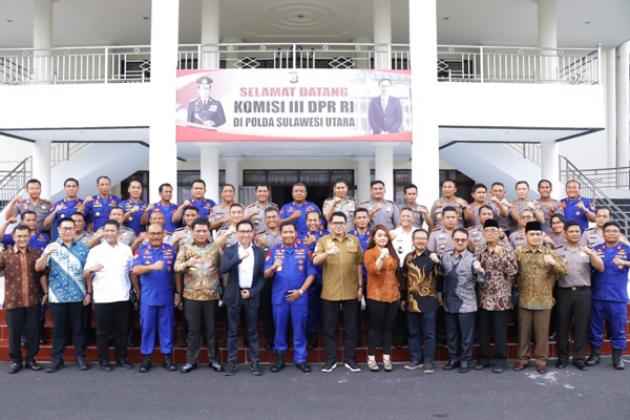 Sambangi Polda Sulut, Komisi III DPR-RI Bahas Pengamanan Natal dan Tahun Baru