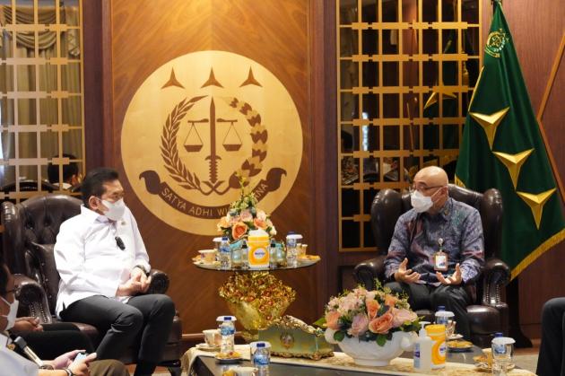 Jaksa Agung RI Menerima Kunker Kepala BKN
