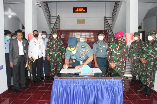 Danlantamal VIII Terima Kunjungan Sesjen Wantanas