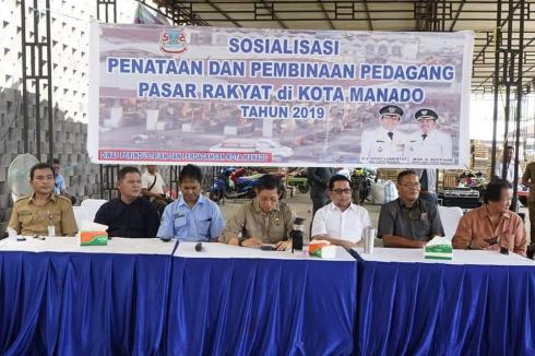 Dinas Perindustrian dan Perdagangan Kota Manado Gelar  Sosialisasi Penataan dan Pembinaan Pedagang Pasar Rakyat