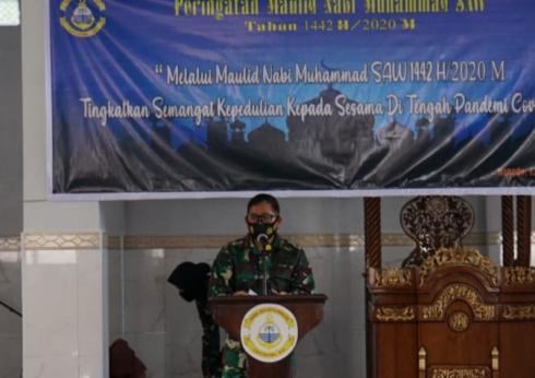 Lantamal VIII Peringati Maulid Nabi Muhammad SAW Tahun 1441 H/2020 M