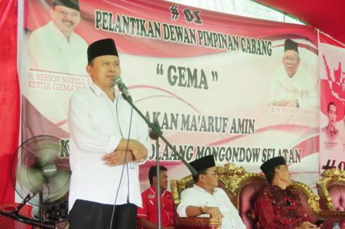 H2M Kukuhkan Ribuan Simpatisan Gema Bolsel