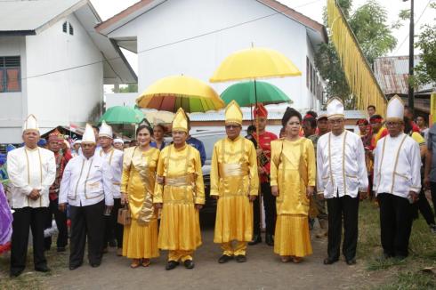 Pagelaran adat Tulude kota Bitung tahun 2020 begitu spektakuler.