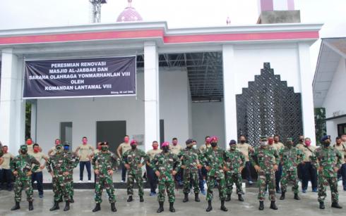 Masjid Al Jabbar Yonmarhanlan VIII Bitung Diresmikan Danlantamal VIII 