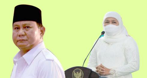 Prabowo Subianto Bertemu Gubernur Jatim Khofifah