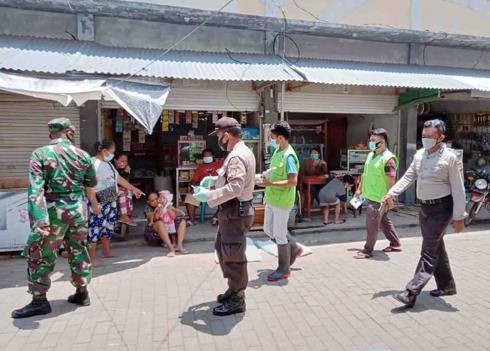 Polsek Lembeh Selatan Gelar Gerakan Sejuta Masker