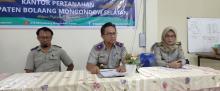 BPN Bolsel Laksanakan Rapat Panitia PPL Bersama Pemkab dan Polres