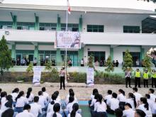 Kampanyekan MRSF, Sat Lantas Kotamobagu Masuk Sekolah