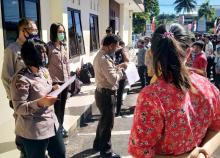 Polres Minahasa Periksa Administrasi Awal Penerimaan Terpadu Bintara