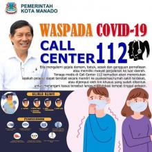 Cegah Covid-19, Selain Call Center 112 Pemkot Siapkan Kontak Surveilence 16 Puskesmas di Kota Manado