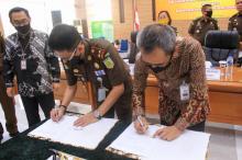 Kajagung RI dan Kejati se-Indonesia,Termasuk Kejati Sulut Lakukan Penandatanganan MoU Dengan BRI