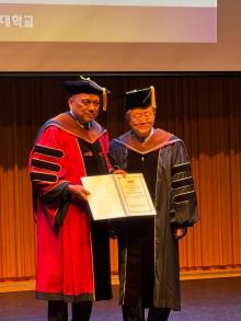 Olly Dondokambey Dianugerahi Gelar Akademik Honorary Chair Professor di JEI University Korea Selatan 