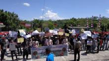 Massa Demo Tolak Keberadaan Perusahaan Sawit