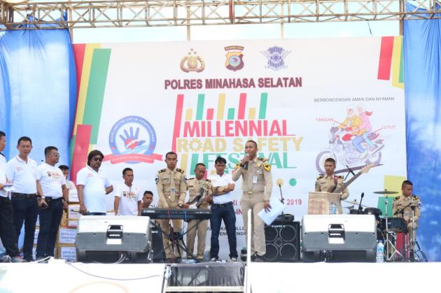 BDP Minsel Menghadiri kegiatan Millenial Road Safety Festival