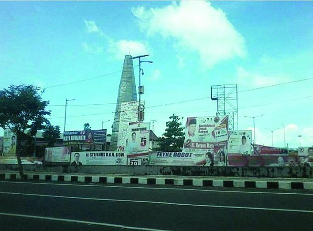 Taman Berkat Banjir Baliho Caleg