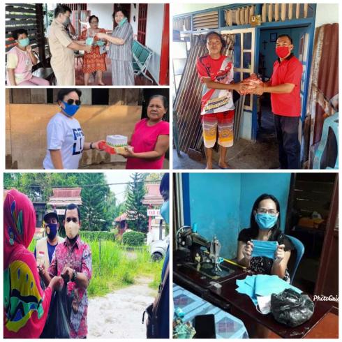 DPRD Kota Manado Peduli Masyarakat Berdampak Covid19, Dan Langsung Turun Serahkan Bantuan