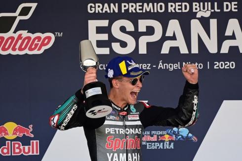 Quartararo Menangis Usai Juara MotoGP Spanyol 2020 