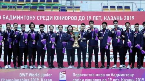 Tim Beregu Indonesia Juara Dunia Junior Bulutangkis 2019